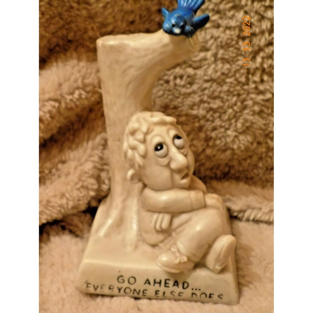 Vintage Russ Berrie 1970s figure "Go ahead'